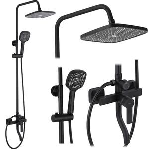 Tuš set REA ARGUS BLACK MATT