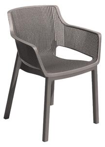 Smeđa plastična vrtna stolica Elisa – Keter