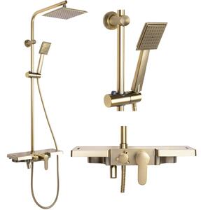 Tuš set REA Bravo Brush Gold