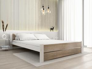 Krevet IKAROS DOUBLE 180 x 200 cm, bijela/hrast sonoma Podnica: Bez podnice, Madrac: Bez madraca