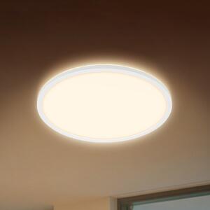 Briloner LED stropna svjetiljka Happy, RGBIC, CCTIC, bijela, daljinski upravljač, prigušiva, Bijela, Kuhinja, Plastika