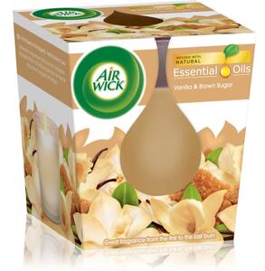 Air Wick Essential Oil Vanilla & Brown Sugar mirisna svijeća 105 g