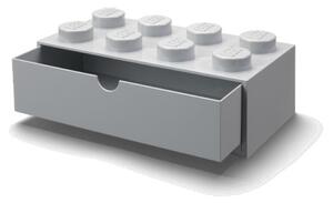Siva kutija s ladicom LEGO® Brick, 31,6 x 11,3 cm