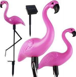 3-dijelni solarni set LED ukrasnih vrtnih flaminga