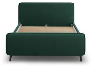 Zeleni tapecirani bračni krevet s podnicom 180x200 cm Kaia - Micadoni Home
