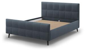 Plavo-sivi tapecirani bračni krevet s podnicom 180x200 cm Gigi - Micadoni Home