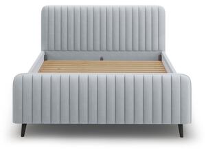 Svijetlo sivi tapecirani bračni krevet s podnicom 180x200 cm Lily - Micadoni Home