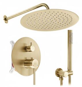 Komplet tuša u ravnini Rea Foss Clif Brush Gold + BOX