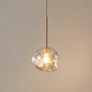 TK Lighting Lava viseća svjetiljka, Ø 15 cm, G9, pijesak/kognac, staklo, prigušiva, Bež, Dnevni boravak/blagovaonica, Staklo