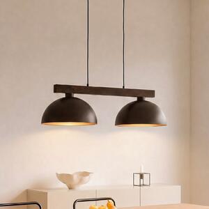 TK Lighting Oslo viseća svjetiljka, smeđa, za 2 žarulje, dugačka 83 cm, E27, prigušiva, Smeđa / hrđa, Dnevni boravak/blagovaonica, Metal