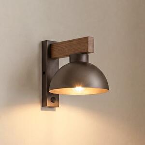 TK Lighting Oslo zidna svjetiljka, smeđa, metal, visina 20 cm, E27, prigušiva, Smeđa / hrđa, Dnevni boravak/blagovaonica, Metal