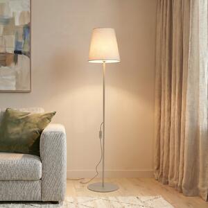 TK Lighting Podna svjetiljka Elizabeth, pijesak/bež, lan, visina 152 cm, E27, Bež, Dnevni boravak/blagovaonica, Tkanina / tekstil