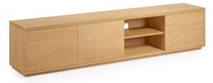 TV komoda u dekoru hrasta u prirodnoj boji 200x44 cm Abilen - Kave Home
