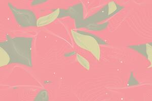 Tapeta višeslojni listovi u ružičastoj boji
