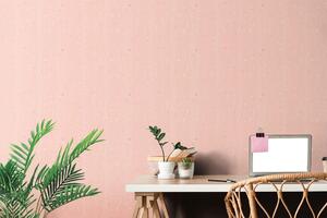 Tapeta s biljnim motivom u ružičastom dizajnu