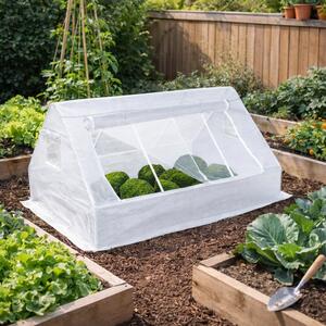 Vrtni staklenik mini 180 x 140 x 94 cm - staklenik za sadnice, staklenik s konstrukcijom