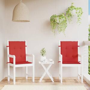 VidaXL Jastuci za vrtne stolice 2 kom crveni 100x50x3 cm od tkanine