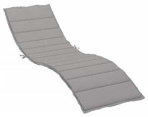 VidaXL Jastuk za ležaljku sivi 200 x 60 x 3 cm od tkanine Oxford
