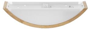 TEMAR LIGHTING Zidna svjetiljka Cleo D1DR410, hrast, duljina 41 cm, E27, prigušiva, Drvo, Dnevni boravak/blagovaonica, Drvo