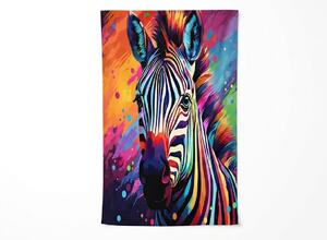 Brzo sušeći XL plažni ručnik ZEBRINA šareni 100 x 180 cm, 100% mikrovlakana