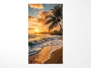 Brzosušeći plažni ručnik SUNSETA šareni 70 x 140 cm, 100% mikrovlakana
