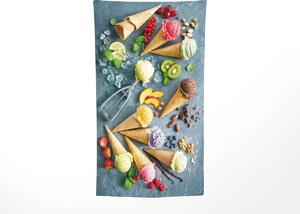 Brzo sušeći XXL plažni ručnik GELATTO boja 150 x 210 cm, 100% mikrovlakana