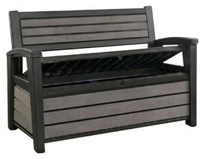 Keter Vrtna klupa Hudson (Sivo-smeđa, D x Š x V: 132,7 x 61,2 x 89 cm)