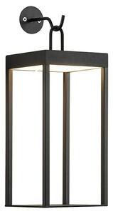 Tween Light Zidna svjetiljka s punjivom baterijom Bellagio (35 x 13,2 x 15 cm, Crne boje, Topla bijela, 3 W, IP44)