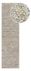 Krem ručno rađena staza od mješavine vune 60x230 cm Minerals – Flair Rugs