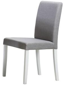 Blagovaonska stolica LORA BASIC II-Siva / bijele noge