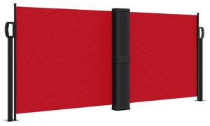VidaXL Uvlačiva bočna tenda 100 x 1000 cm crvena