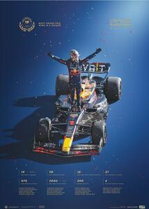 Umjetnički tisak Oracle Red Bull Racing - Max Verstappen - Record-breaking Season - 2023, Automobilist