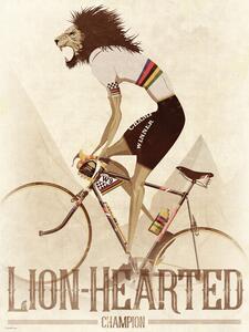 Ilustracija Lion On a Bicycle, Wyatt 9