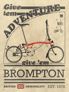 Ilustracija Brompton Bicycle Vintage, Wyatt 9