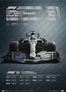 Umjetnički tisak FORMULA 1® DECADES - 2010s Mercedes-AMG Petronas F1 Team, Automobilist