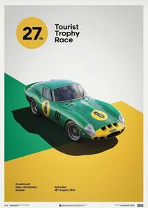 Umjetnički tisak Ferrari 250 GTO - Green - Goodwood TT - 1962 - Limited Poster, Automobilist