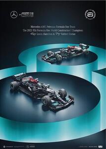 Umjetnički tisak Mercedes-AMG Petronas F1 Team - 8 Titles, Automobilist