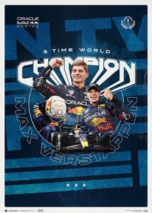 Umjetnički tisak Oracle Red Bull Racing - Max Verstappen - 2023 F1® World Drivers' Champion, Automobilist