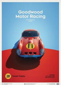 Umjetnički tisak Ferrari 250 GTO - Red - Goodwood TT - 1963 - Limited Poster, Automobilist