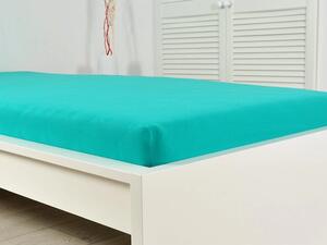 Jersey plahta za dječji krevetić EXCLUSIVE 60x120 cm tirkizna