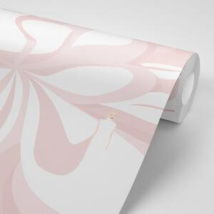 Samoljepljiva tapeta ženska apstrakcija u ružičastom tonu