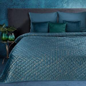 Dizajnerska navlaka za krevet LUNA u tamno tirkiznoj boji Širina: 220 cm | Duljina: 240 cm