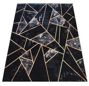 Crni tepih sa zanimljivim detaljima Širina: 80 cm | Duljina: 150 cm