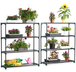 VonHaus set of greenhouse shelves