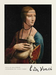 Reprodukcija Cecilia Gallerani (The Lady with an Ermine) - Leonardo Da Vinci, (30 x 40 cm)