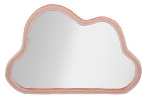 Mauro Ferretti Zidno ogledalo CLOUD PINK VELVET 90X4X60 cm