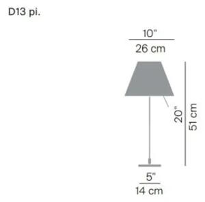COSTANZINA LED MALA STOLNA LAMPA D13pic ALUMINIJ S BIJELIM SJENILOM LP1D13=NPLC020