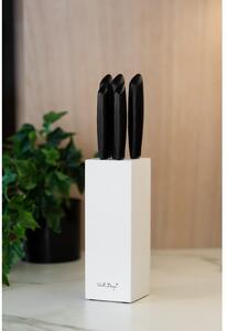 Set od 5 noževa u bijelom držaču Vialli Design Caro