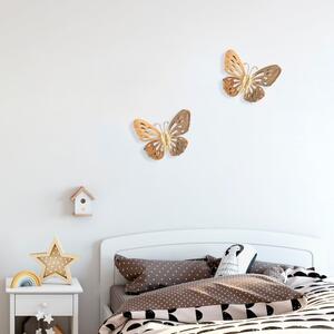 Zidni ukras u zlatnoj boji Wallity Butterfly