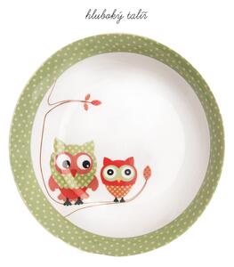 3-dijelni dječji porculanski blagovaonski set Orion Owl